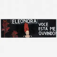 Eleonora você está me ouvindo? by Vânia Mignone, Acrílica e colagem sobre placa, offered Nov 2019