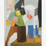 Aldo Bonadei, Vaso com flores, ÓLEO SOBRE TELA