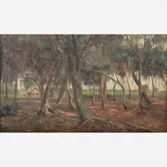 Paisagem com casa e bosque by Campão, ÓLEO SOBRE TELA, offered May 2019