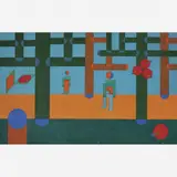 Dionísio del Santo, Paisagem com frutos, ÓLEO SOBRE TELA