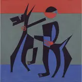Dionísio del Santo, Menino e cabra, ÓLEO SOBRE TELA