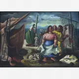 Pescadores by Di Cavalcanti, ÓLEO SOBRE TELA, offered Oct 2018