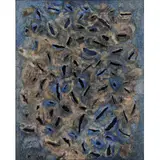 Frans Krajcberg, Untitled, Pigmentos naturais sobre papel artesanal moldado colado em tela
