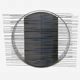 Estrela em circulo, 1975 by Jesús Rafael Soto, Silkscreen em aço inox e metal pintado, offered Oct 2018