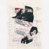 Armando Andrade Tudela, Octógono, 2013, Colagem, caneta esferográ ca e marca texto sobre papel