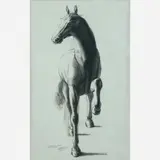 Cavalo (3o estudo para o mural Bandeirantes) by Candido Portinari, Carvão sobre papel, offered Apr 2018