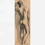 Eliseu Visconti, Untitled, Carvão sobre papel