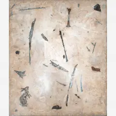 Untitled by Daniel Senise, Acrílica, voil e colagem sobre tela, offered Oct 2017