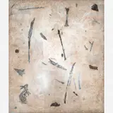 Daniel Senise, Untitled, Acrílica, voil e colagem sobre tela
