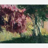 Eliseu Visconti, Paisagem, Óleo sobre tela colada em madeira