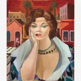 Mulher das Casas Vermelhas by Di Cavalcanti, Óleo sobre tela, offered Dec 2016