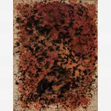 Frans Krajcberg, Untitled, Pigmentos naturais sobre papel artesanal moldado colado sobre tela