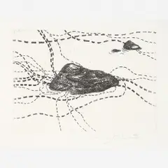 Franz Ackermann, Untitled, Gravura em metal