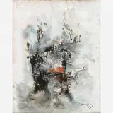 Untitled by Antônio Bandeira, Guache e nanquim sobre papel, offered Jun 2016