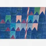Bandeirinhas e Mastro by Alfredo Volpi, Têmpera sobre tela, offered Jun 2016