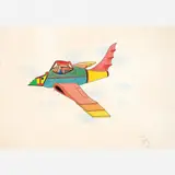 Roberto Magalhães, Jato, Pastel e nanquim sobre papel