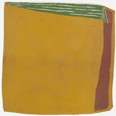 A (1ª) Carteira by Leda Catunda, Óleo sobre couro, offered Aug 2015