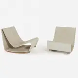 Willy Guhl, Par de Loop Chair, Estrutura em brocimento
