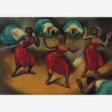 Antonio Gomide, Candomblé, ÓLEO SOBRE MADEIRA