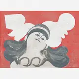 Figura e pássaros by Milton Dacosta, Óleo sobre tela, offered Apr 2015