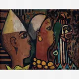 Carnaval by Di Cavalcanti, ÓLEO SOBRE CARTÃO, offered Apr 2015