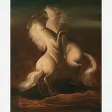 Orlando Teruz, Cavalos, Óleo sobre tela