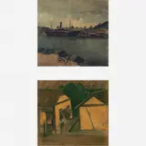 Navio no estaleiro by José Pancetti, Óleo sobre tela, offered Apr 2015