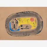 Untitled by Antônio Bandeira, Guache e nanquim sobre papel colado em placa, offered Apr 2015
