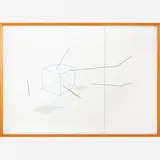 Untitled by Waltércio Caldas, Desenho a nanquim, metal e fio de algodão sobre cartão, offered Apr 2015