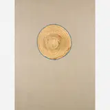 Alexandre Da Cunha, Nude III, 2012, Chapéu de palha sobre tela