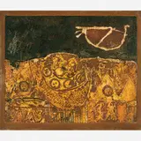 Antonio Dias, Untitled, Óleo e massa sobre placa