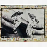 Peter Beard, Happy Easter by Kivoi and Mwangi of Hog Ranch, 1965/1997, Mista sobre fotografia