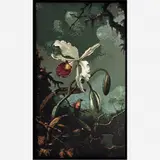 Vik Muniz, Pictures of Paper: White Brazilian Orchid, after Martin Johnson Heade, 2010