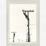 Paulo Pires, Eletricista II, c. 1960, Gelatina e prata sobre papel