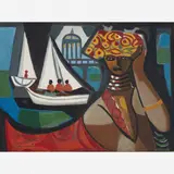 Mulata by Di Cavalcanti, Óleo sobre tela, offered May 2014