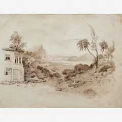 Paisagem do Rio de Janeiro by George Sartorious, Aquarela, offered Nov 2013