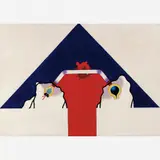 Roberto Magalhães, Untitled, Aquarela sobre papel colado em madeira