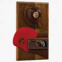 O amor by Farnese de Andrade, Resina, imagem em policromia, ferramenta e caixa, offered Jul 2013