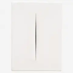 Concetto Spaziale, Attesa by Lucio Fontana, Waterpaint sobre tela, offered Apr 2013