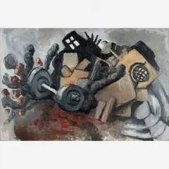 Untitled by Paulo Monteiro, Óleo sobre tela, offered Apr 2013