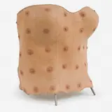 Nicola Costantino, Male Nipples Corset. Da série Human Furriery, Escultura em silicone e tecido