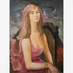 Ivete by Di Cavalcanti, Óleo sobre tela, offered Jun 2012