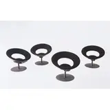 Ricardo Fasanello, Quatro cadeiras Anel, 1969, Fibra de vidro e estofado