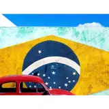 Luis Esteves, Fusca brasileiro, Pigmento sobre papel de algodão
