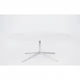 Mesa modelo 2080, 1961 by Florence Knoll, Mármore de Carrara e aço cromado, offered Dec 2010