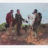 Albano Afonso, Autorretrato, da série O artista e seu mecenas - Coubert, Perfurador sobre fotografia