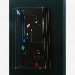 Gregorio Vardánega, Jeux de Structures dans Espace, Escultura em madeira e acrílico