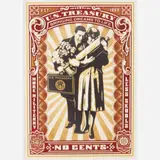 Proud parents, 2008 by Shepard Fairey, Serigrafia, offered Aug 2010