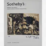 Nelson Leirner, Sotheby's, Pablo Picasso, Prints from a Private Collection, 2008, Colagem sobre cartão