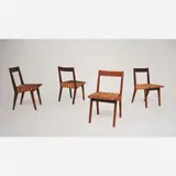Jens Risom, Conjunto de quatro cadeiras 666 WSP, 1942